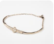 Elegant Gold Crystal Bangle Bracelet