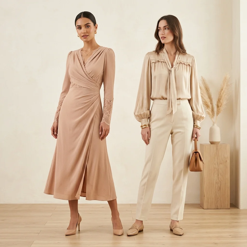 Elegant Wrap Evening Dress