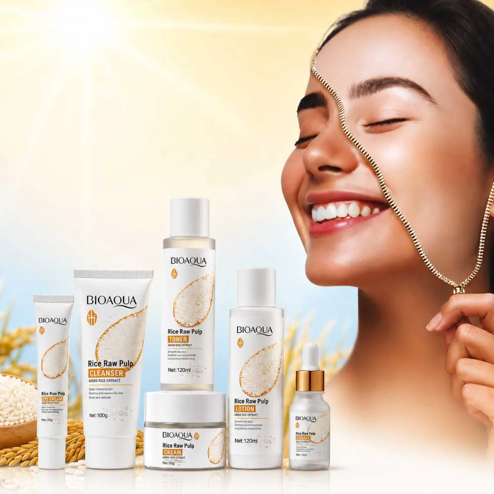 BIOAQUA Rice Raw Pulp 6-Piece Skincare Set