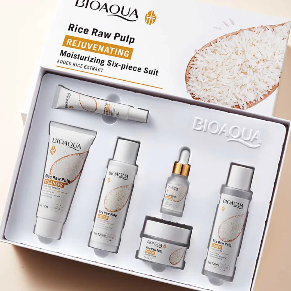 BIOAQUA Rice Raw Pulp 6-Piece Skincare Set - 2