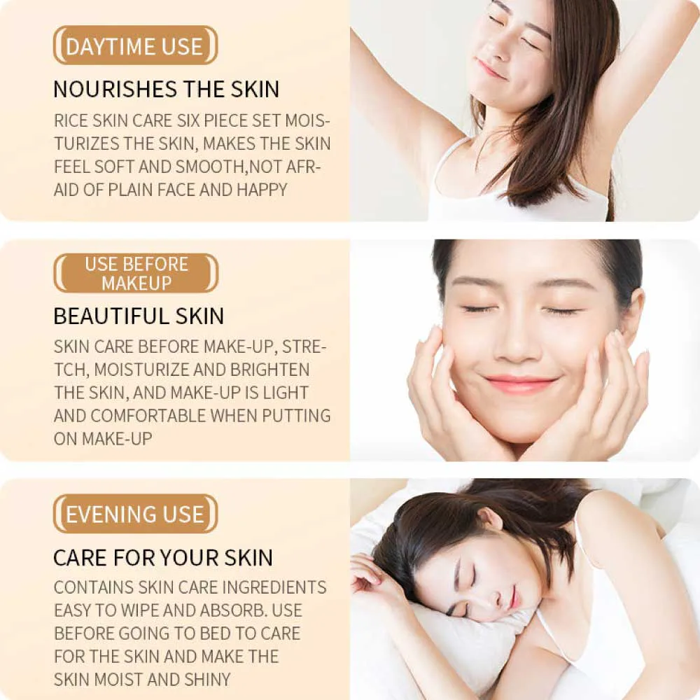 BIOAQUA Rice Raw Pulp 6-Piece Skincare Set - 3